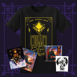 Cultic Lore CD-R with Dark Dungeon Metal T-Shirt, Poster, and Sticker